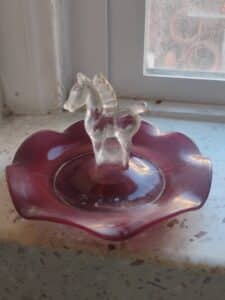 Vintage-K.R.-Haley-Pacemaker-Pony-Trinket-Dish