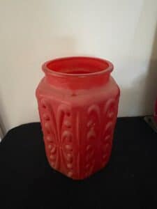 Vintage-L.E.-Smith-Atterbury-Scroll-Satin-Glass-Canister