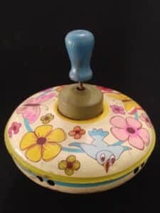 Vintage-Ohio-Art-Tin-Litho-Humming-Top