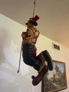 Vintage-Parachuting-Clown-Figurine