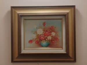 Vintage-Robert-Cox-Floral-Still-Life-Oil-Painting