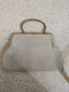 Vintage-Whiting-Davis-White-Mesh-Handbag