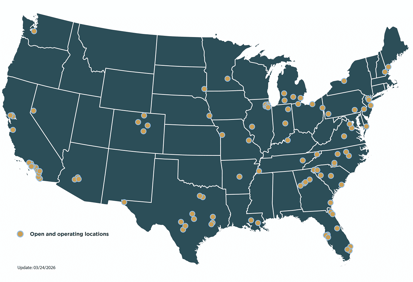 Blue Moon Estate Sales available markets map